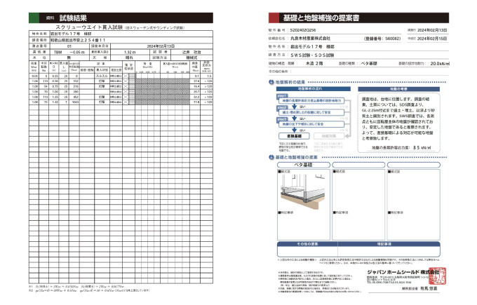 地盤報告書