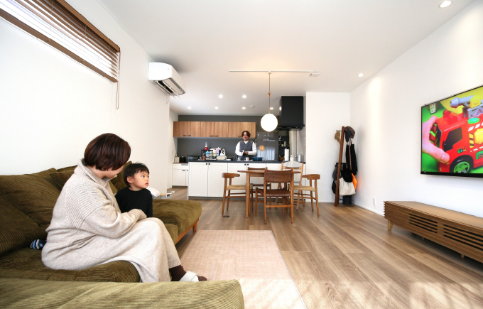 広いリビング|和歌山の注文住宅の施工事例