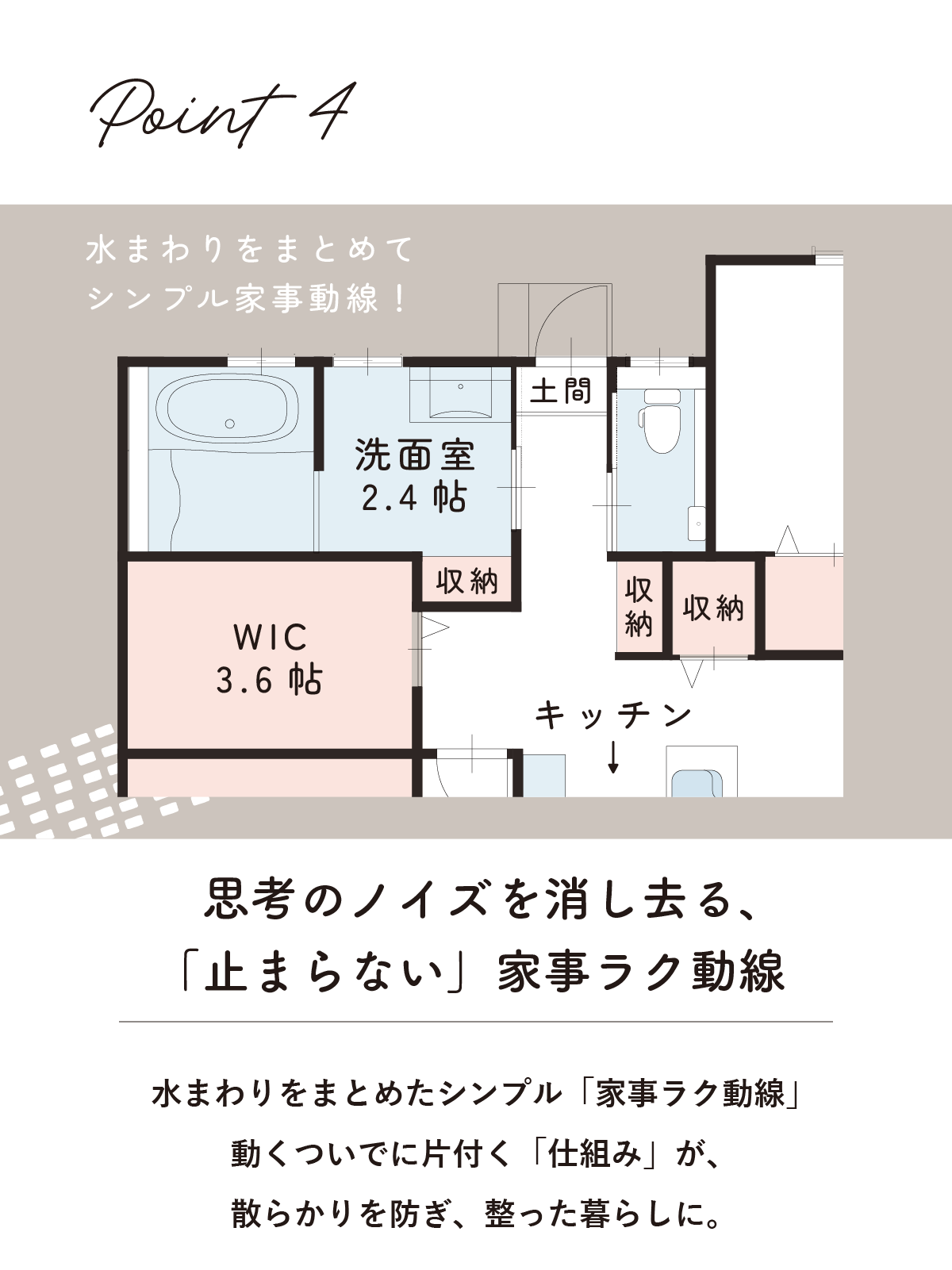 止まらない家事ラク動線｜平屋見学会